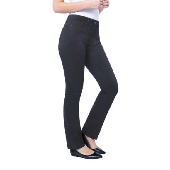 Santana Black Straight Leg High  Rise Jeans size 6x32 - Picture 1 of 16